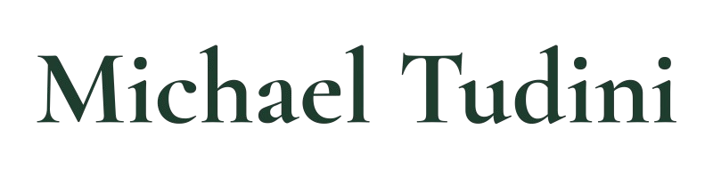 Scritta logo Michael Tudini